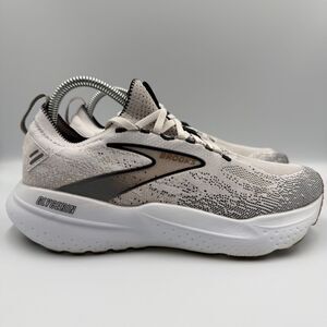 Brooks Glycerin Stealthfit 21 Women's Size 9 White Black Running Shoes Sneakers